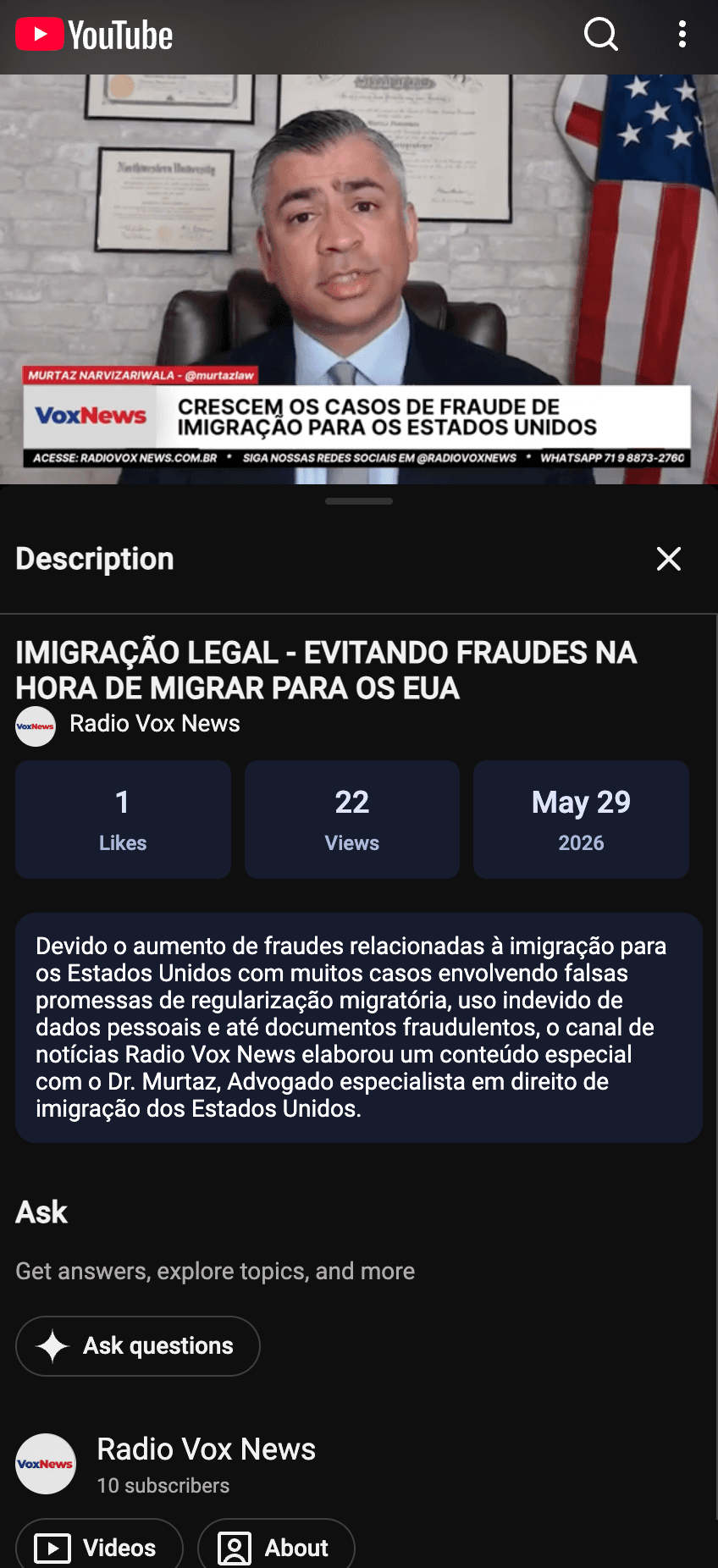 Previa: Murtaz Law — Portal Rádio Vox