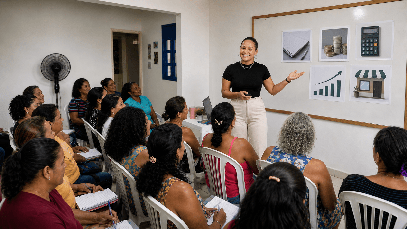Enquanto governo amplia negociação de dívidas, curso comunitário leva educação financeira a mulheres do Mucuripe