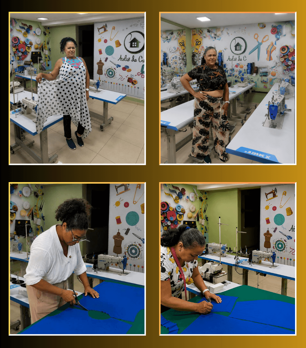 Casa de Vovó Dedé celebra Dia da Costureira com quatro meses de curso gratuito de costura para mulheres e abre vagas para novas turmas
